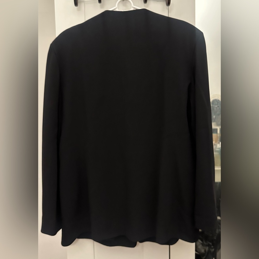 THE ROW black Alda blazer jacket double breasted shawl lapels New w/tags $2800 - Picture 8 of 16